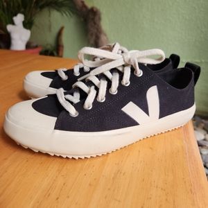 Veja Black Canvas Sneakers Size 38 Worn Once